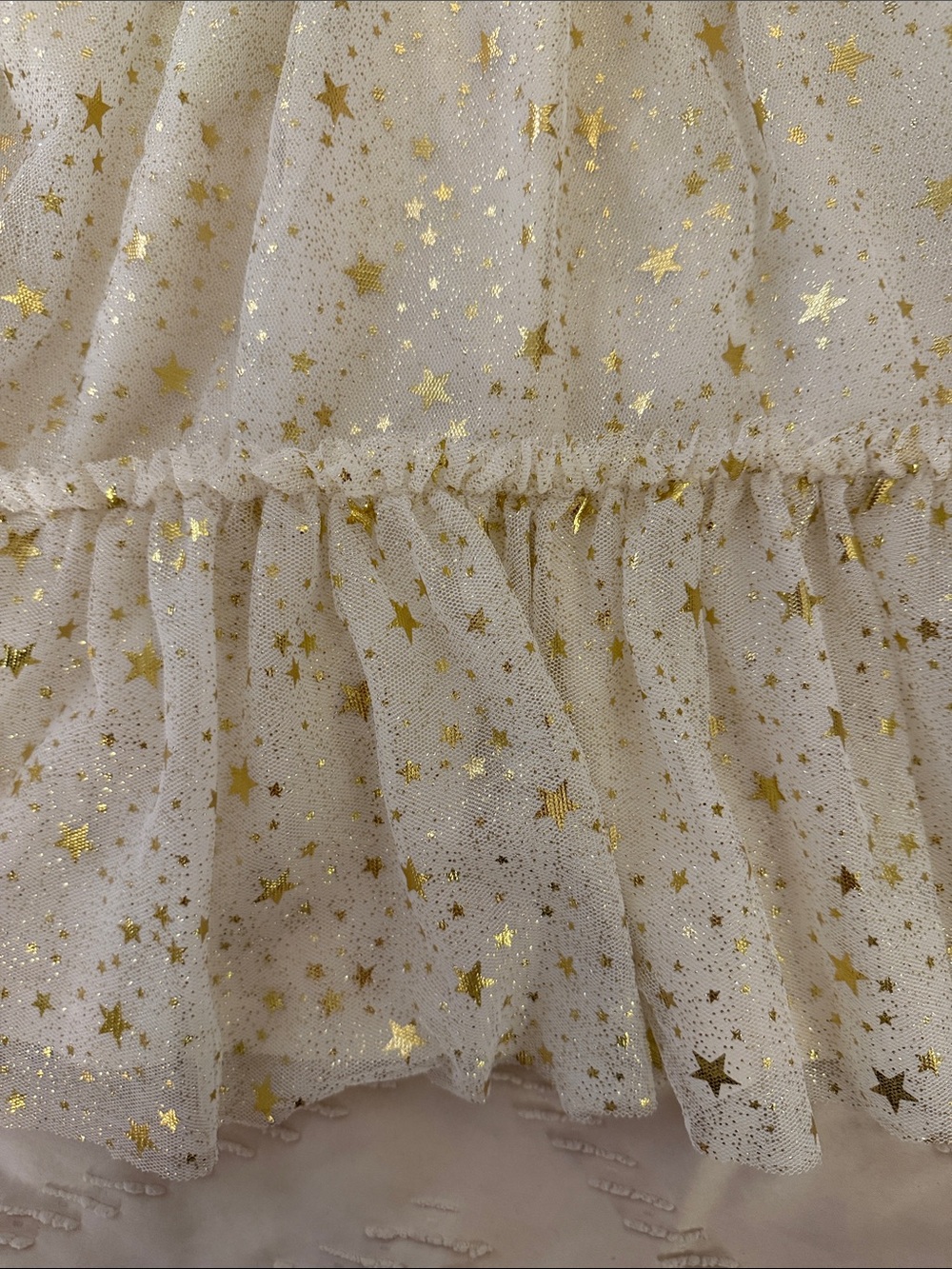 The Children's Place Ivory Tulle Dress with Gold Stars - Picture 3 of 9